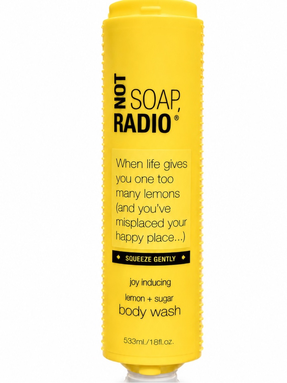 NOT SOAP, RADIO Lemon + Sugar Body Wash JUMBO Size bottle 18 fl.oz - Picture 4 of 5